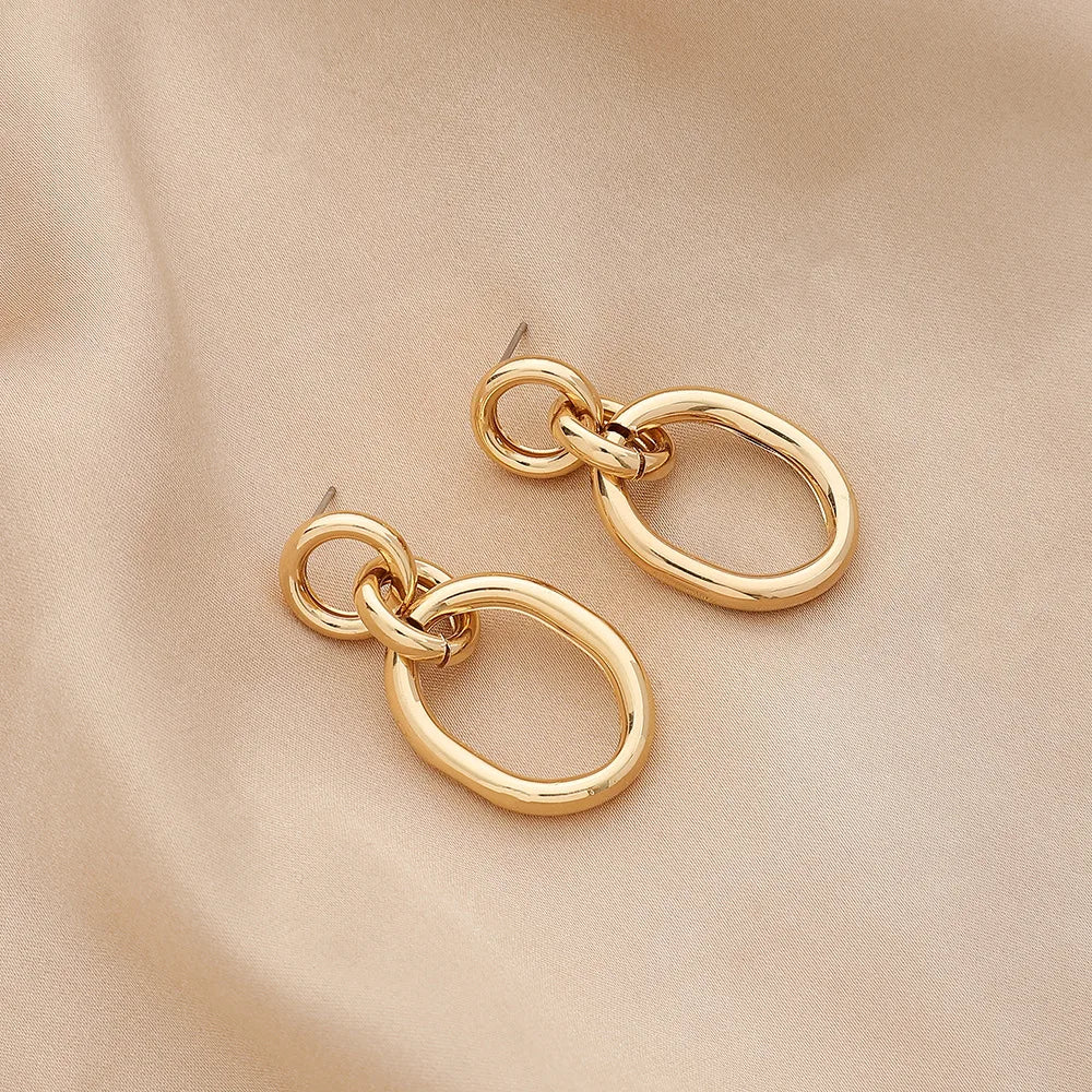 New Fashion Trend Unique Design Elegant Delicate Long Snake Bone Chain Tassel Earrings Women Jewelry Wedding Party Premium Gifts