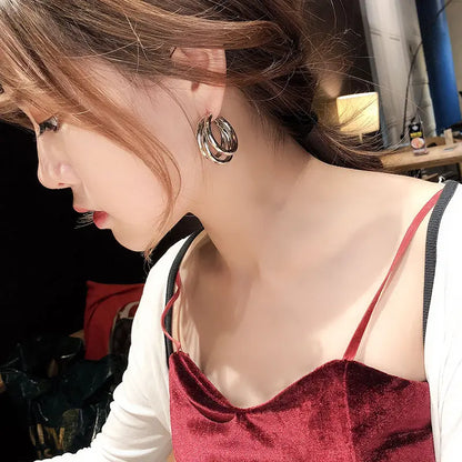 New Fashion Trend Unique Design Elegant Delicate Long Snake Bone Chain Tassel Earrings Women Jewelry Wedding Party Premium Gifts