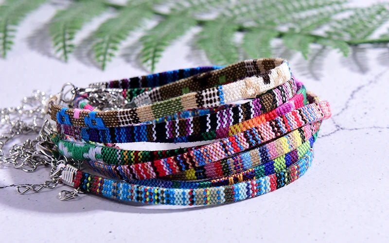 2Pcs/Lot Bohemian Anklets for Men and Women Handmade Rope Friendship Beach Barefoot Bracelet on the Leg Chain Boho Foot Jewelry