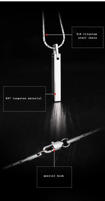 Pendants for Men and Women Classic Tungsten High Polished Scratch Proof for Couples Necklace  Engraving