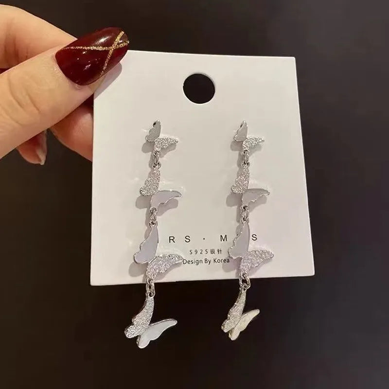 Fold Metal Dangle Earrings for Women Shell Shape Pendants Drop Earrings Cool Stuff Girls Fashion Ear Jewelry pendientes mujer