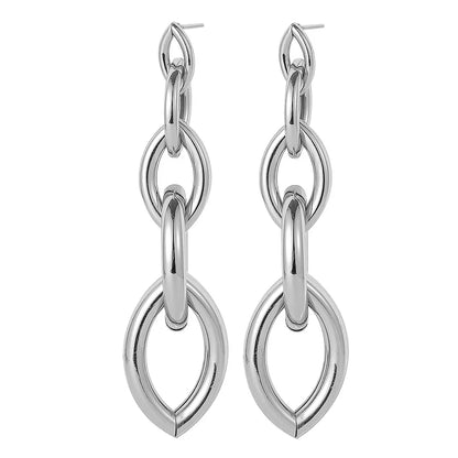 New Fashion Trend Unique Design Elegant Delicate Long Snake Bone Chain Tassel Earrings Women Jewelry Wedding Party Premium Gifts