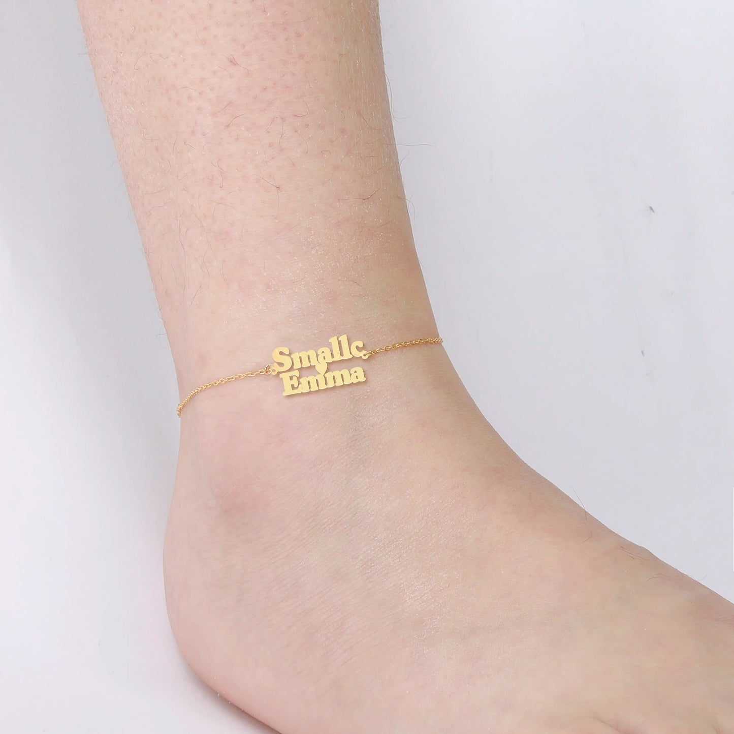 Lemegeton Customized Name Anklets for Women Men Personalized Foot Anklet Stainless Steel Chain Anklet Beach Summer Jewelry Gifts