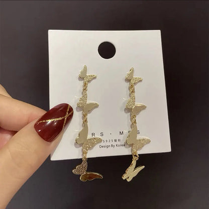 Fold Metal Dangle Earrings for Women Shell Shape Pendants Drop Earrings Cool Stuff Girls Fashion Ear Jewelry pendientes mujer