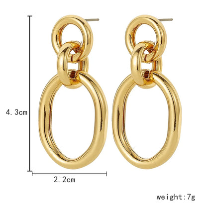 New Fashion Trend Unique Design Elegant Delicate Long Snake Bone Chain Tassel Earrings Women Jewelry Wedding Party Premium Gifts