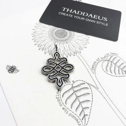 Pendant Black Love Knot Maori Cross Tooth Diver Fashion Rebel Street Jewelry Europe Bijoux Accessories Gift For Men Woman