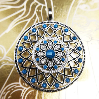 Pendant Blue Turquoise Stone Ornament Brand New Fashion 925 Sterling Silver Jewelry Europe Accessories Gift For Women