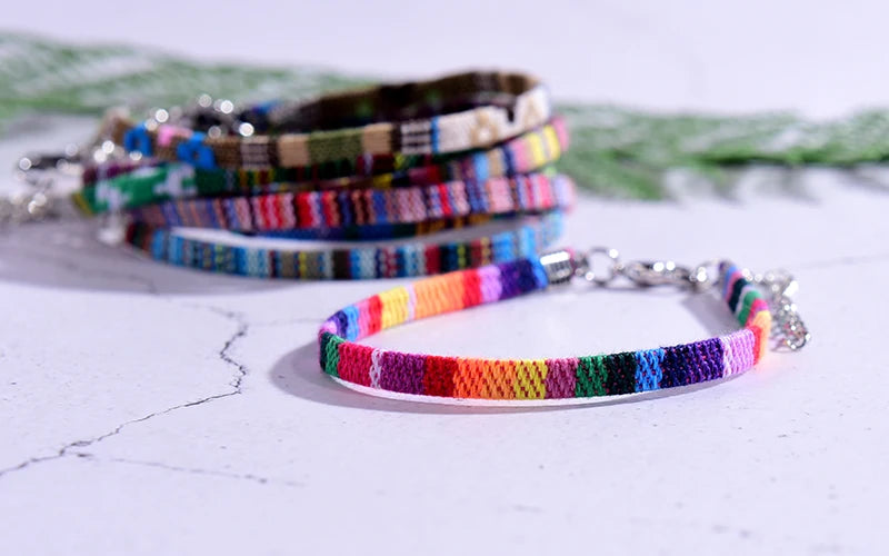 2Pcs/Lot Bohemian Anklets for Men and Women Handmade Rope Friendship Beach Barefoot Bracelet on the Leg Chain Boho Foot Jewelry