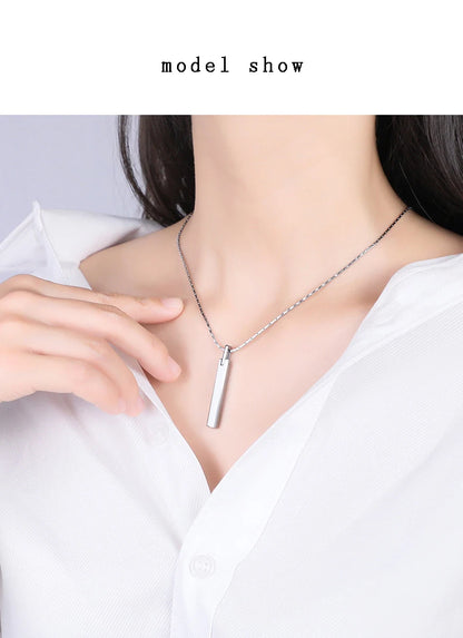 Pendants for Men and Women Classic Tungsten High Polished Scratch Proof for Couples Necklace  Engraving
