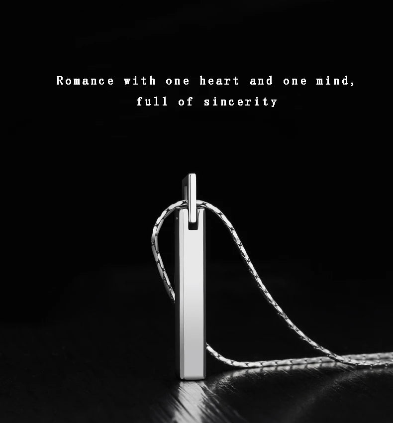 Pendants for Men and Women Classic Tungsten High Polished Scratch Proof for Couples Necklace  Engraving