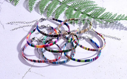 2Pcs/Lot Bohemian Anklets for Men and Women Handmade Rope Friendship Beach Barefoot Bracelet on the Leg Chain Boho Foot Jewelry