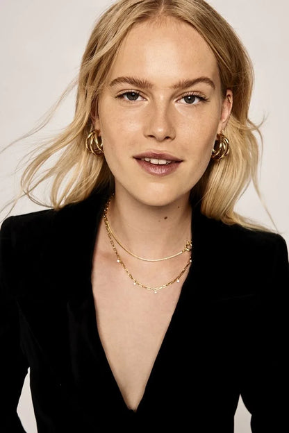 New Fashion Trend Unique Design Elegant Delicate Long Snake Bone Chain Tassel Earrings Women Jewelry Wedding Party Premium Gifts