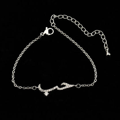 I love you Arabic Language Bracelet For Women Islam Stainless Steel Bracelets Romantic Charm Jewelry Valentines Day Gifts 2024