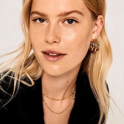New Fashion Trend Unique Design Elegant Delicate Long Snake Bone Chain Tassel Earrings Women Jewelry Wedding Party Premium Gifts