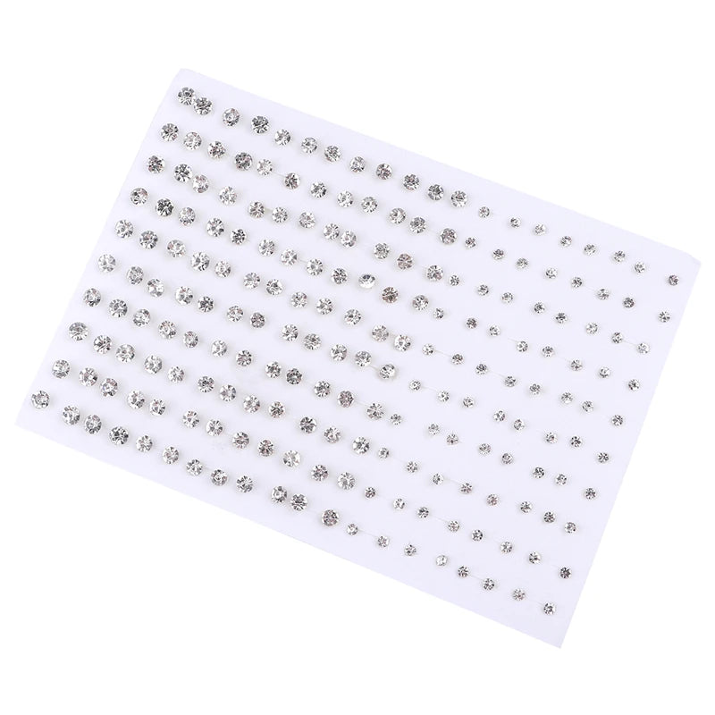 100Pairs Acrylic Crystal Heart Star Moon Small Stud Earrings Set For Women Girl Animal Flower Plastic Earring 2021 Trend Jewelry