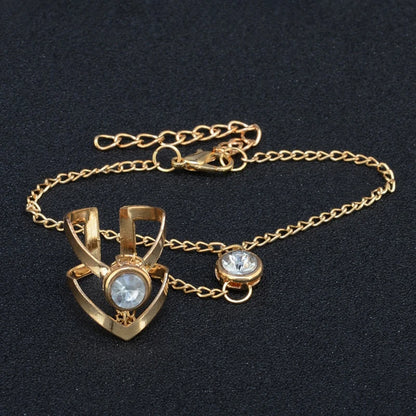 Gold Big Crystal Ring Bracelet For Women Wrist Chain Jewelry Hand Back Chain Fashion Bangles Female Arm Link Ornaments Gifts
