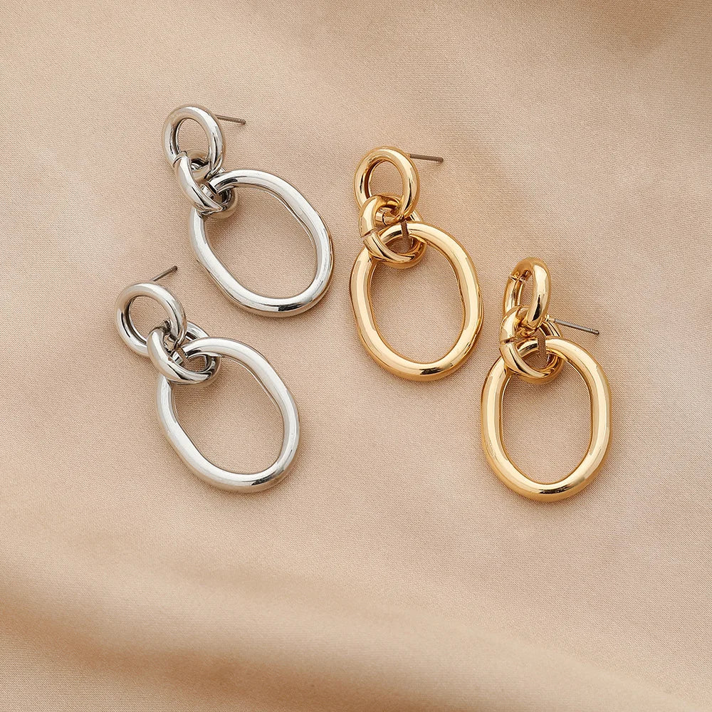 New Fashion Trend Unique Design Elegant Delicate Long Snake Bone Chain Tassel Earrings Women Jewelry Wedding Party Premium Gifts