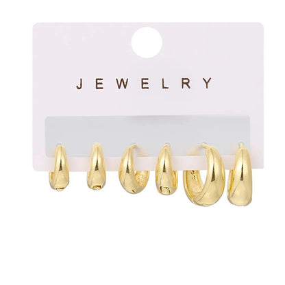 2pcs Stainless Steel Minimalist Huggie Hoop Earrings For Women Gold Color Tiny Round Circle 6/10/12mm Punk Unisex Rock Jewelry