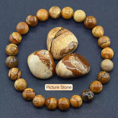 Original stone bracelet for women men trendy Blue Apatite beaded gemstone bracelets boss day scene employee appreciation gifts
