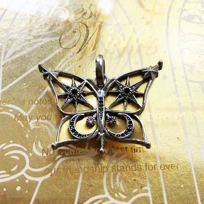 Pendants Bicolour Butterfly Summer New Jewelry 925 Sterling Silver Accessorie Bohemia Gift For Women