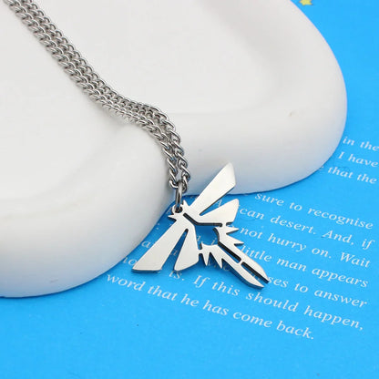 The Last Series of Us Necklace 2024 New Fashion Simple  Stainless Steel Pendant Chain Game Peripherals Trend Jewelry Best Gift