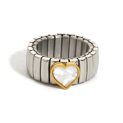 Greatera Elastic Love Ring Bangle For Women Men Fashion Multiple Stainless Steel Star Pattern Charm Watch Strap Bracelet Jewelry