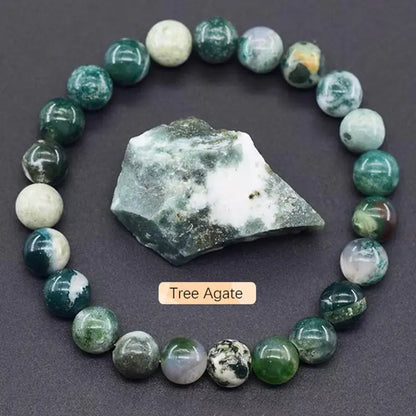 Original stone bracelet for women men trendy Blue Apatite beaded gemstone bracelets boss day scene employee appreciation gifts