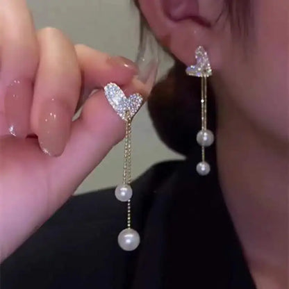 2023 New Fashion Trend Unique Design Elegant Delicate Zircon Water Drop Earrings Women Jewelry Party Premium Gift Wholesale