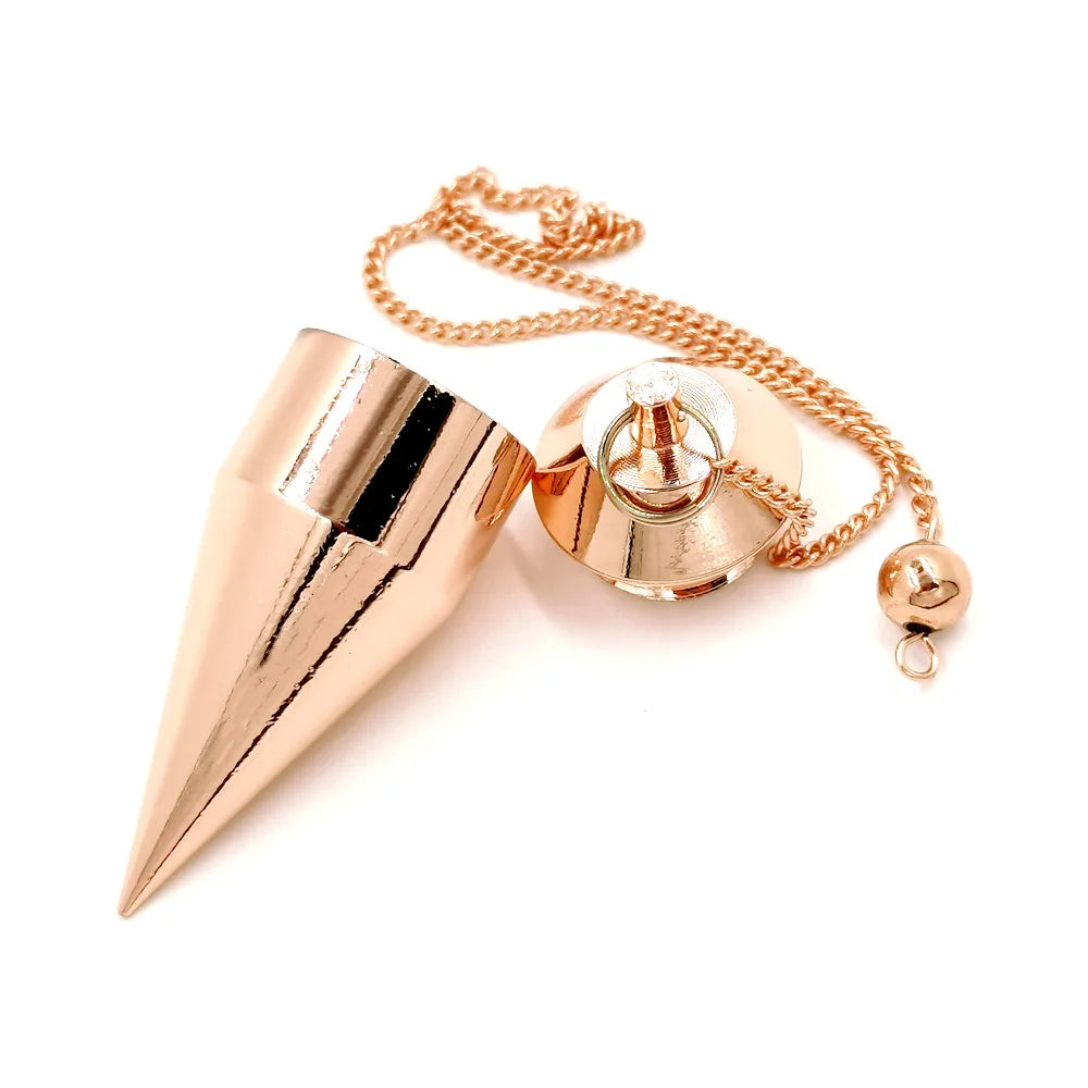 Pendant Divination Copper Pendulum for Fortune-telling Balancing Wicca Antique Dowsing Tool Wayne Pendulo Women Men Reiki Jewelr