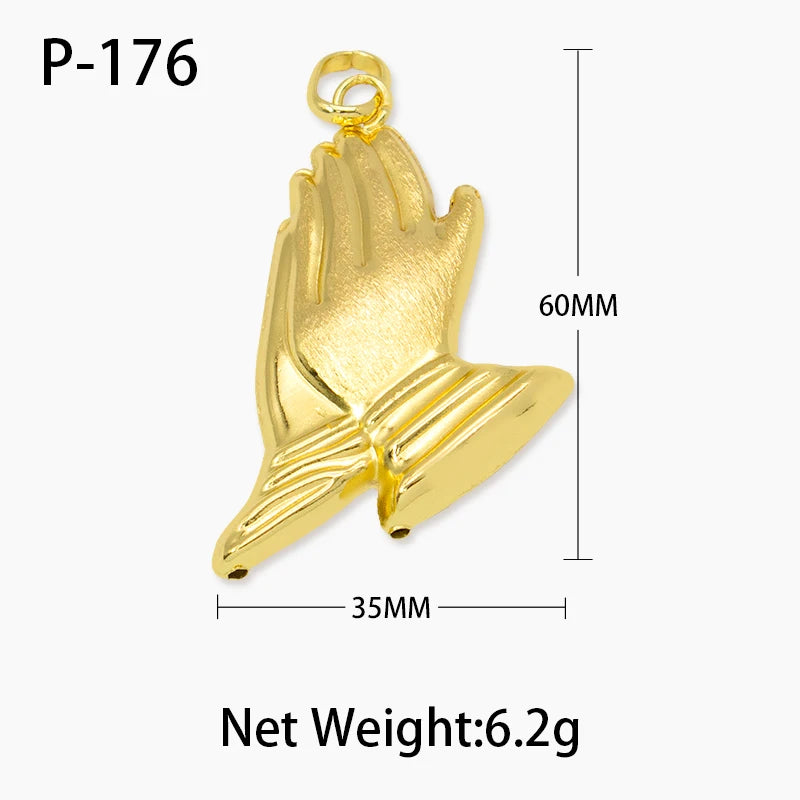 Pendant with Necklace For Women Men 24k Gold Plated Copper 33 Designs Wholesale Fashion Jewelry For Daily Wear Anniversary