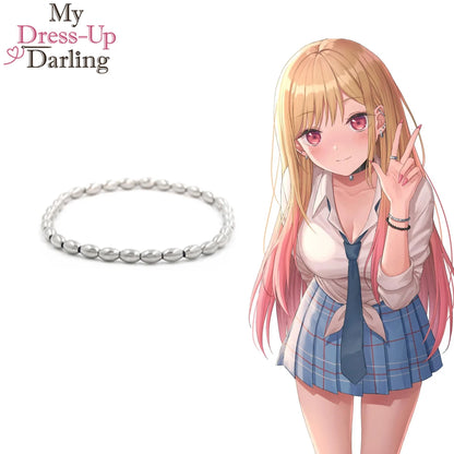 New Anime My Dress Up Darling Bracelet Marin Kitagawa Bead Bangle Bracelets Set for Women Girls Cosplay Prop Accessories