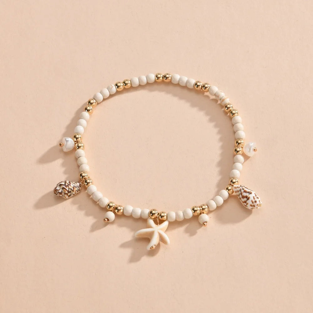 Anklets Bracelets Vintage Multiple Layers Anklets for Women Pendant Charms Rope Chain Beach Summer Foot Ankle Bracelet Jewelr