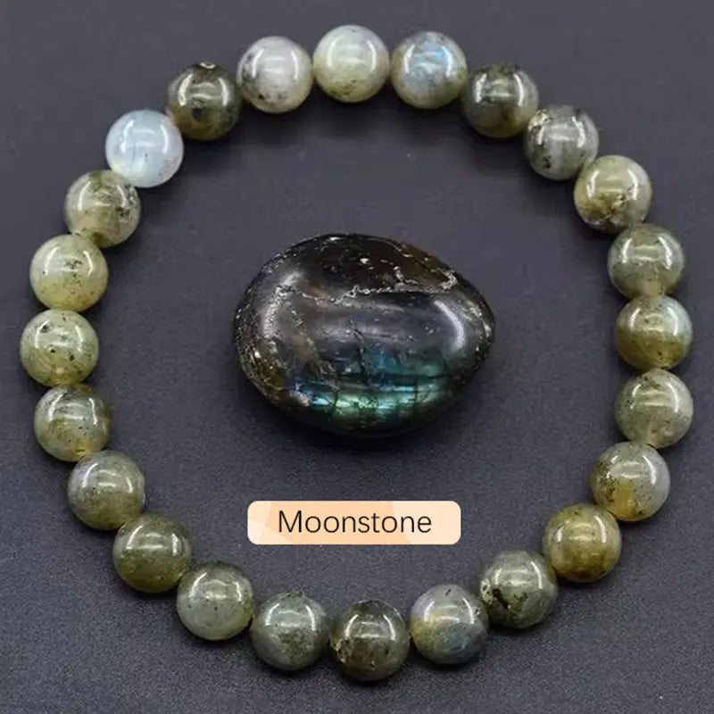 Original stone bracelet for women men trendy Blue Apatite beaded gemstone bracelets boss day scene employee appreciation gifts
