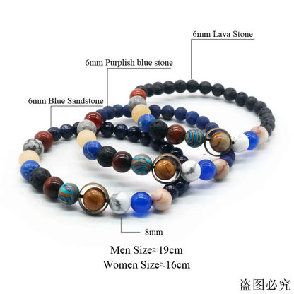 Solar System Bracelets Women Male Bracelets for Man Eight Planets Bracelets Man Best Friends Gift For Him Gift Male Bracelets