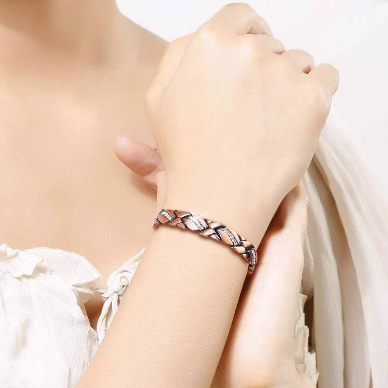 Copper Color Bracelets for Women&Men Therapy Health Magnetic Healing Bracelet Bio Energy Arthritis Pain Valentine's Day Gifts
