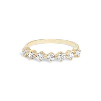 Simple Women's Ring Minimalist Gold Color Geometry Cubic Zirconia Stacking Rings Finger Accessories Female Jewelry Gifts R018