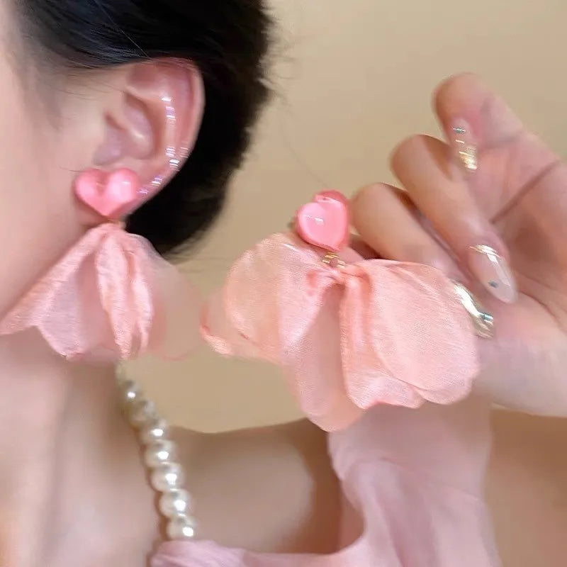 New Colorful Sun Flower Raffia Bead Earrings For Women Girl Handmade Bohemian Rattan Knit Earrings Summer Party Jewelry Gifts