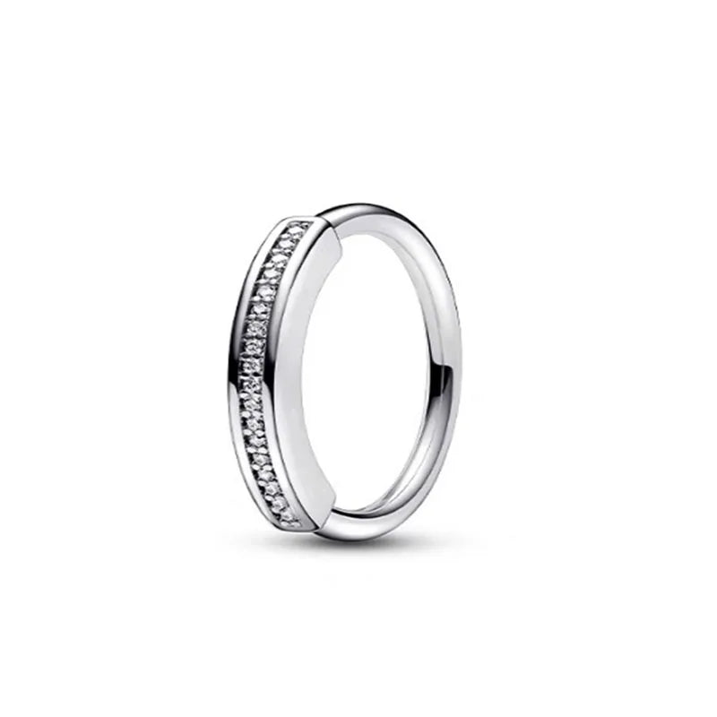 European Ring Rings 925 Sterling Silver Heart Bow Round Size 6789 For Women Men Jewelry Party Fashion Wedding