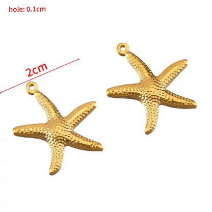 Stainless Steel Pendants Collection Cute Marine Style Pendants Various Earring Components DIY Necklace Jewelry Accessories