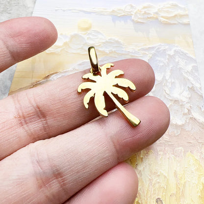 Pendant Coconut Tree Brand New Fashion Jewelry Europe Trendy 925 Sterling Silver Accessories Gift For Woman Men