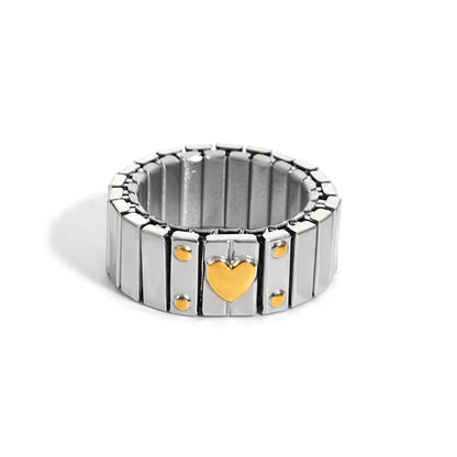 Greatera Elastic Love Ring Bangle For Women Men Fashion Multiple Stainless Steel Star Pattern Charm Watch Strap Bracelet Jewelry