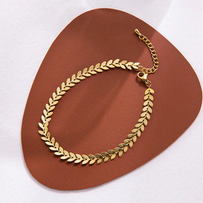 Summer Fashion Leaf Chain Anklet for Women Girls Beach Sexy Leg Barefoot Sandals Foot Anklets Bracelet Accessorie Jewelry Gift