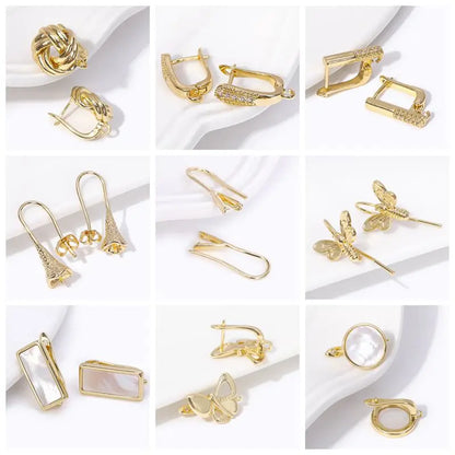 Pendants For Jewelry 18K Gold Plated Brass Heart Charms Pendants For Fashion Necklace Making Supplies DIY Jewelry Accessories