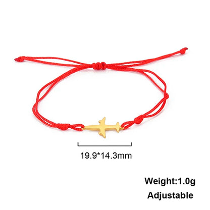 Kkjoy Stainless Steel Bohemia Gold Color Aircraft Anklets Two Layer Foot Legs Anklet Luxury Foot Chain Jewelry Accessories Gifts