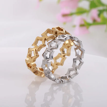 Stainless Steel Fashion Women's Open Enclose Leaf Rings Girls Botanical Women Knuckle Leaves Rings Wedding Party ins Jewelry