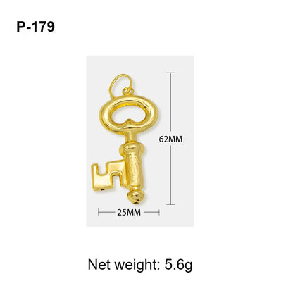 Pendant with Necklace For Women Men 24k Gold Plated Copper 33 Designs Wholesale Fashion Jewelry For Daily Wear Anniversary