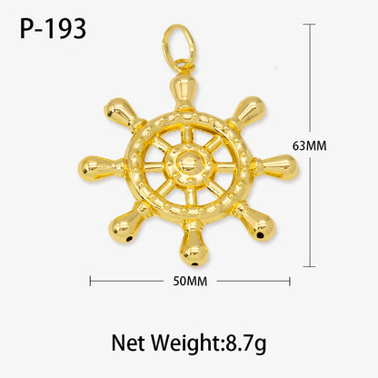 Pendant with Necklace For Women Men 24k Gold Plated Copper 33 Designs Wholesale Fashion Jewelry For Daily Wear Anniversary