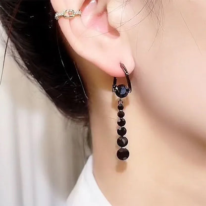 2023 New Fashion Trend Unique Design Elegant Delicate Zircon Water Drop Earrings Women Jewelry Party Premium Gift Wholesale