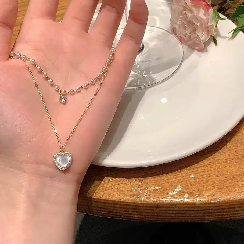 Exquisite Dolphin Star Blue Crystal Pendant Necklace For Women Fashion Personalized Daily Accessory Party Jewelry Birthday Gifts