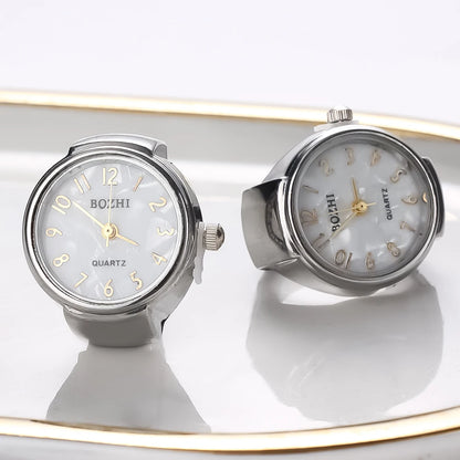Fashion Rings Finger Watches Fashion Party Quartz Watches Unisex Couple Rings Jewelry Gift Real